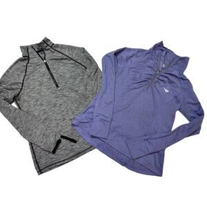 2 Pack| Calvin Klein Gray Zip Up & Pony Purple Zip Up Women's Medium Activewear